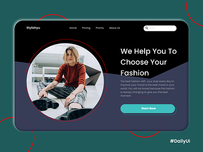 Daily UI 003 : Landing Page challenge daily 100 challenge daily ui dailyuichallenge design design app design inspiration landing page design ui ux design uidesign user interface design web design