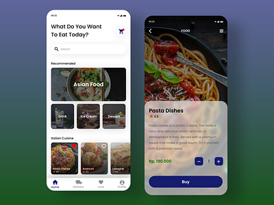 DailyUI 043 : Food/Drink Menu apps daily ui dailyui design app design inspiration food and drink food app mobile apps ui ux design uidesign user interface design web design