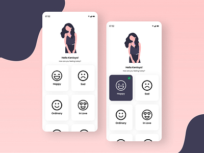 Daily UI 064 : Select User Type aesthetic apps daily ui dailyui design inspiration mobile app mobile apps mobile ui select user type selected ui ux design uidesign user interface design userinterface