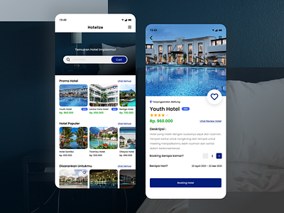 Daily UI 067 : Hotel Booking apps challenge daily ui dailyui dailyuichallenge design inspiration hotel booking mobile apps ui ux design uidesign user interface design web design