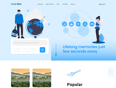 Home homepage travel ui travel website ui ui design uiux