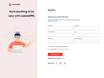 Sign up page landingpage sign up sign up from sign up ui ui