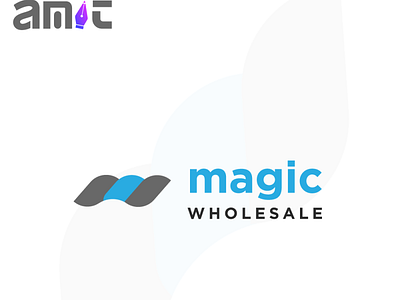 Magic wholesale post financial logo flat logo letter logo logo logo design minimalist logo mw logo