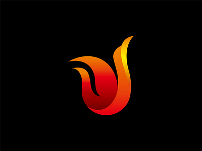 bird fire animal branding design icon logo logoground mascot ui vector