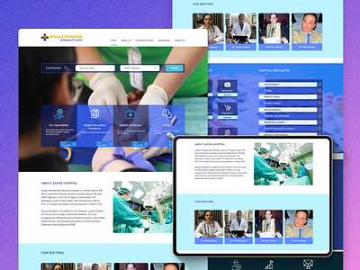 Website Design (Asopa Hospital) interaction design ui design ux design web app