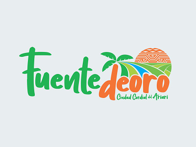FUENTE DE ORO Dribble brand branding and identity branding concept branding design design diseño grafico logo