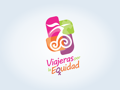 VIAJERAS POR LA EQUIDAD brand branding branding and identity branding concept branding design design diseño grafico logo