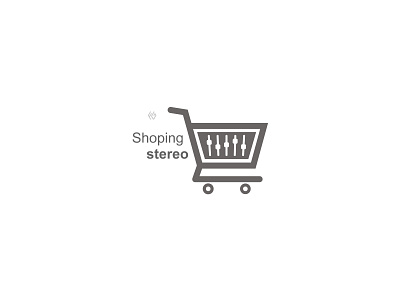 SHOPINGSTEREO art branding design flat graphic graphicdesign graphics icon illustration illustrator logo logodesign minimal