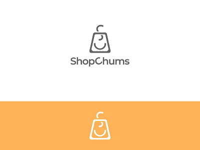 ShopChums art branding design flat graphicdesign illustration illustrator logo logodesign minimal shopping typography