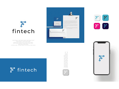 fintech 3d animation art branding design design logo flat graphic design illustration illustrator logo motion graphics technology ui unique logo ux vector