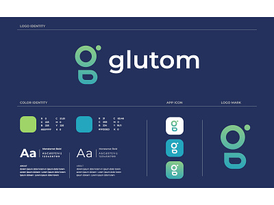 glutom art branding design flat illustration illustrator logo logo design logo maker minimalist ui ux vector