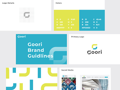 goori brand guide line 3d animation art brand guide line branding design flat graphic design illustration illustrator logo logo maker motion graphics ui ux vector