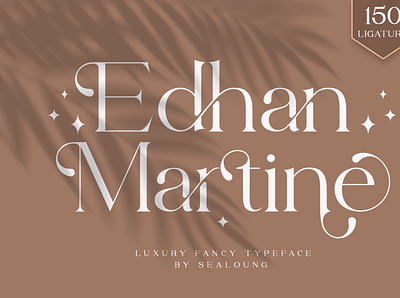 Edhan Martine btanding elegant fancy ligature logo modern serif smooth