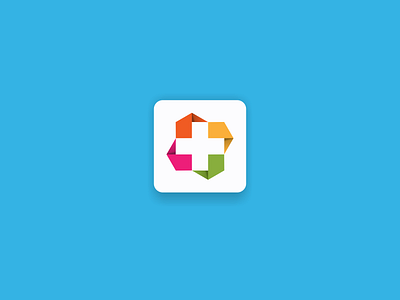 medic app design flat icon logo