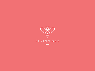 Flyingbee branding design flat icon illustration logo minimal