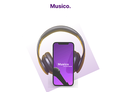 MUSICO app branding design figma typography ui ui ux