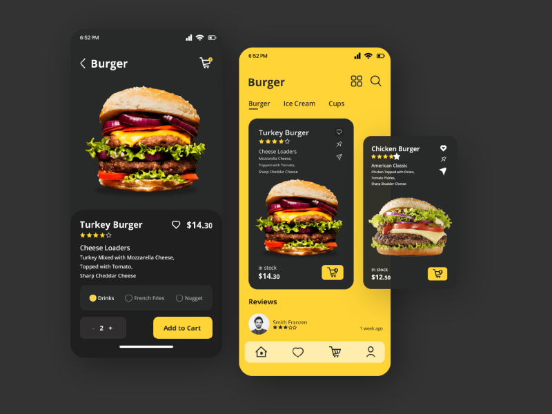 Food App UI by Semee Najath on Dribbble