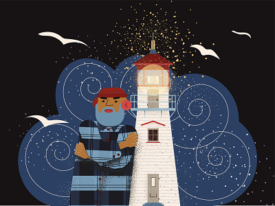 lighthouse ai design illustration vector фантазия