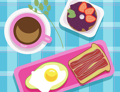 Breakfast ai breakfast design illustration vector