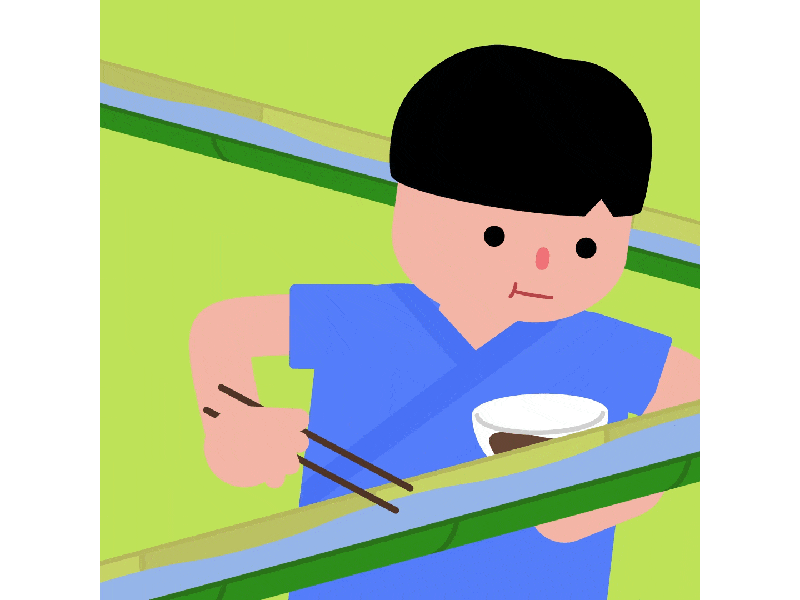 Flowing Somen Noodles (Nagashi-somen)