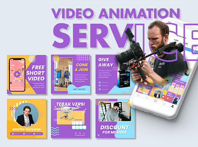 Video Animation Service - Social Media Design advertising design branding design instagram banner instagram post social media design video animation video animation service