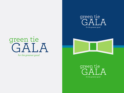 Logo for Green Tie Gala Event archer atlanta brand green logo non profit vector