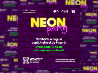 Social Media Post - Neon Party branding design designs facebook facebook post graphic graphic design instagram instagram post post