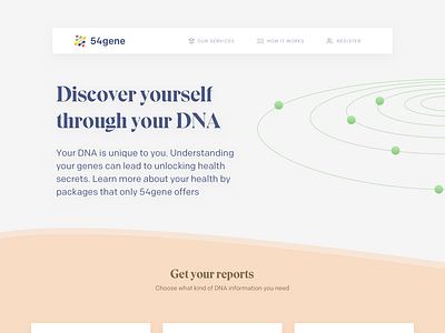 Homepage for DNA analysis platform (Draft 2)
