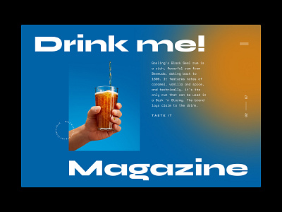 Dribbbling №013 bar carousel cocktail cocktail bar design editorial features hero home landing layout magazine slider typography ui ux web website