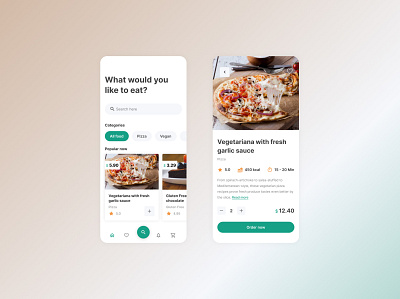 Food Delivery app design food ui ux web