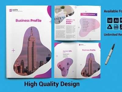 Business Profile banner design booklet brand identity branding brochure brochure design brochuredesign business profile business proposal businesscard catalog design design graphic design illustration logo lookbook minimal ui ux white paper