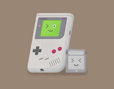 Gameboy cute illustration design illustration nintendo