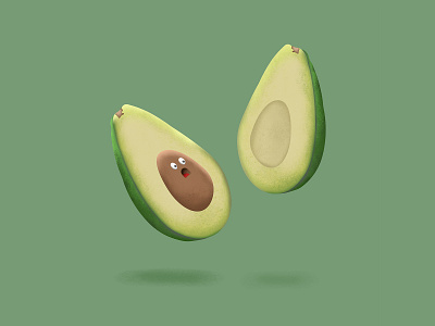 🥑 avocado cute illustration design fruit illustration procreate