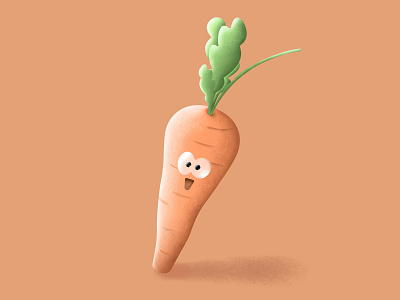 🥕 carrot cute illustration design illustration procreate vegetable veggies