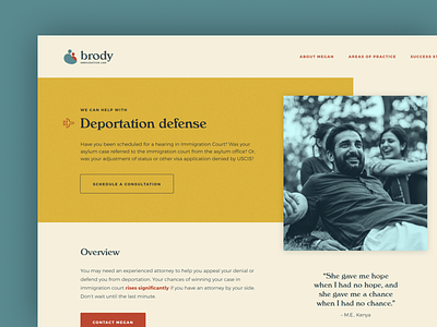 Immigration Law Website branding immigration lawyer website