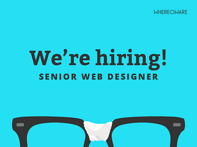 We're hiring! agency career designer hiring job