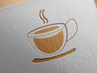 Cofee Cup Logo Design flat illustration logo