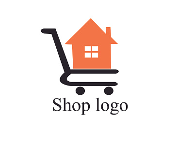 simple shop logo illustration logo