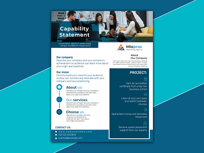 Capability Statement branding capability statement graphic design logo