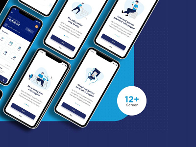 Paypal Bank Finance,& Wallet App Design UI Kit