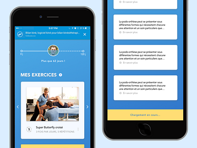 Medical patient app app blue design medical mobile ui ux