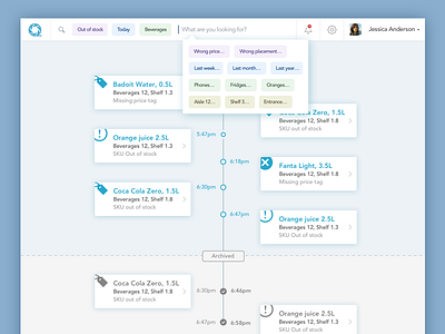 Dribbble Qopius Dashboard autocompletion dashboard qopius ui ux