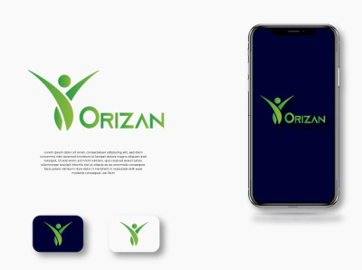 Logo 4: Orizon art branding design flat icon illustration illustrator logo typography ui