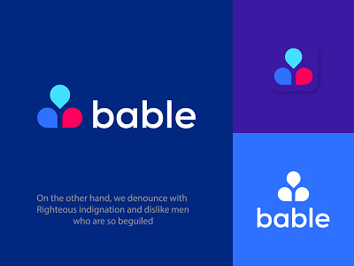 Bable Modern Logo agency branding app icon logo brand branding brandmark concept build dribbble elegant gradient logo grow identity logo logo design minimalist logo modern modern logo monogram visual