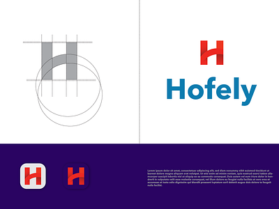 H Letter Gradient Logo (Hofley)