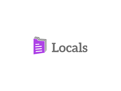 Locals Logo Design app icon logo brand identity branding branding design brandmark file icon gradient gradient logo locals only logo modern logo monogram