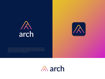 Modern A letter Logo>