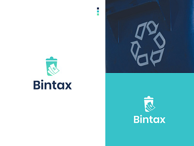 bintax logo Design $ bin bintax brand identity branding clean dollar graphic design logo modern logo money take tax taxbin ui ux website