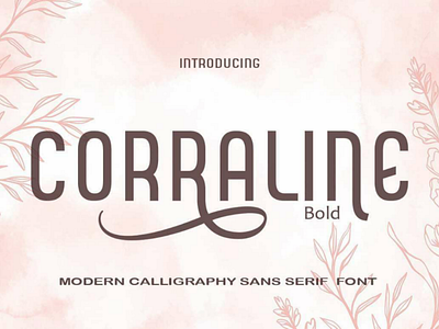 CORRALINE creative font font style fontface fontshop sans serif sellfonts