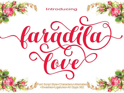 Faradila Love font fontshop typeface